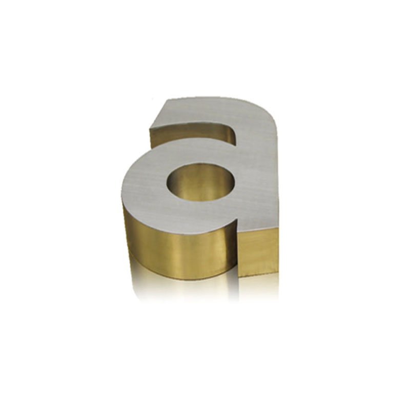 Signs Gold Large Letter for Bracelet 3 d Letters Numbers Metal Polish with Low Price