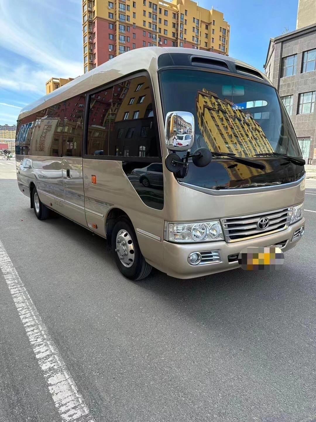 2018 Toyota Coaster Bus Best Selling Diesel Manual Transmission RHD Steering Front Engine 4L Capacity Used Coaster China Sale