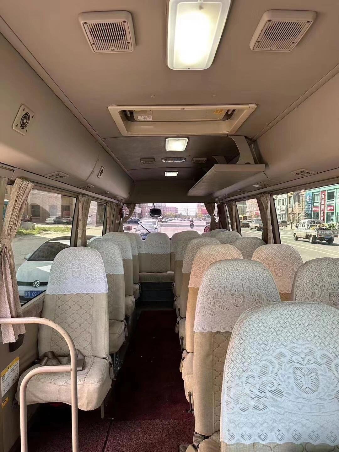 2018 Toyota Coaster Bus Best Selling Diesel Manual Transmission RHD Steering Front Engine 4L Capacity Used Coaster China Sale