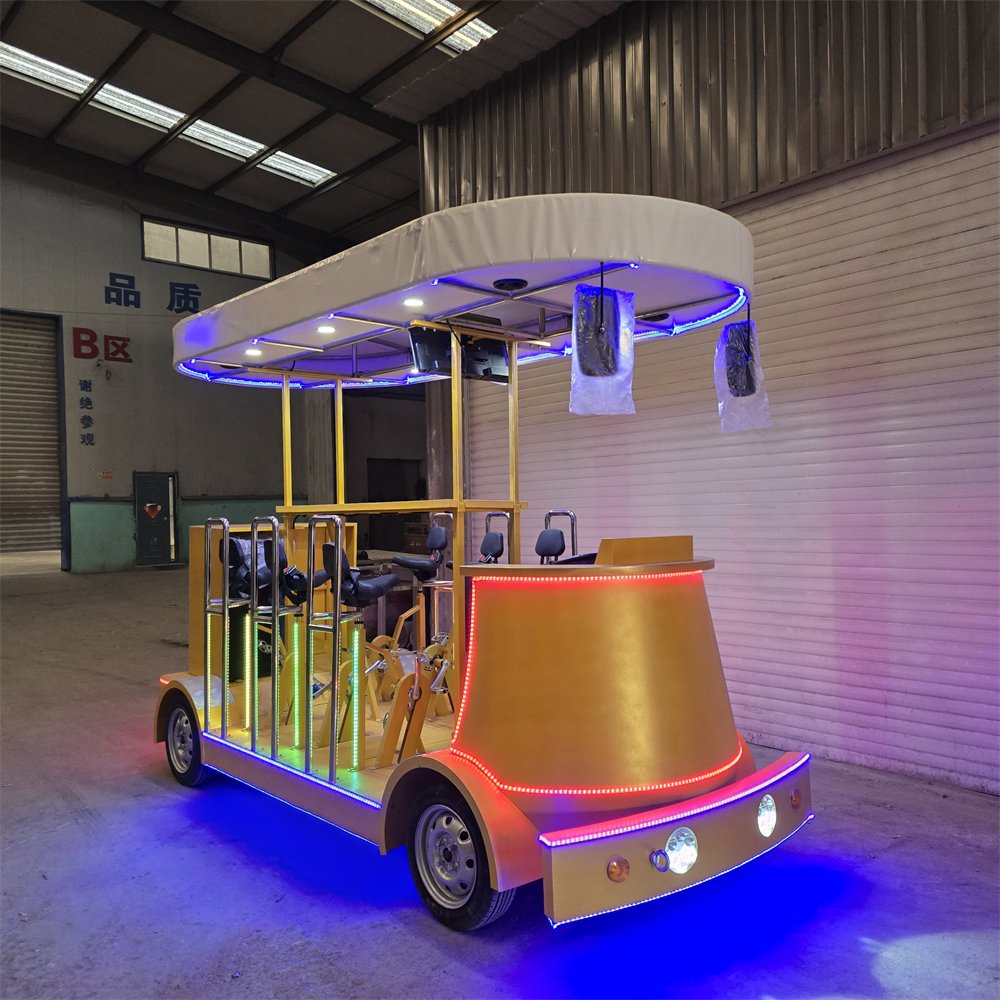 9-Passenger Electric MINI Limo Eco-Friendly Personal Shuttle Bus for Sightseeing and Tours Party Car for Touring