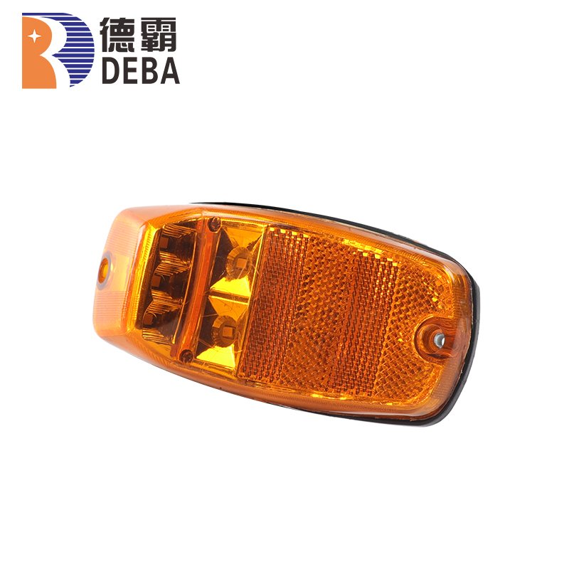 Hunan Deba Factory Supply 2 Years Warranty 5pcs LEDs Square Side Marker&Clearance Light for Trucks Trailers Buses