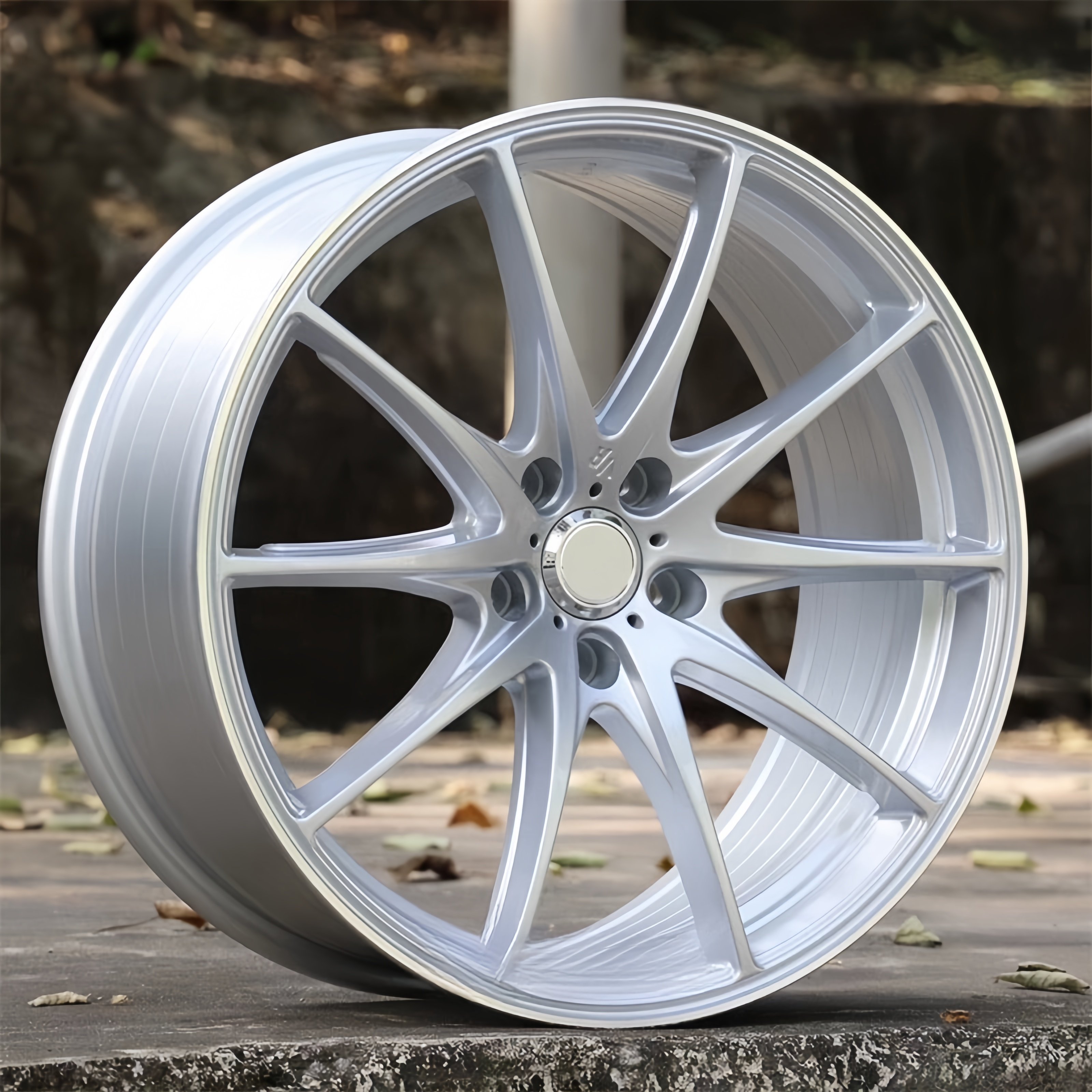 Alloy Cast 17 Inches 5 X 105 Rims Jy Black and Silver Ready to Ship BBS Rims Wheel Original New Design for Passenger Car Wheels