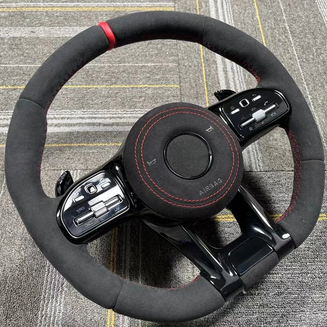 Carbon Fiber Steering Wheel Alcantara for Mercedes Benz AMG W204 W205 W211 W203 W212 W176 W213 Cla W210 W124 W177 W221