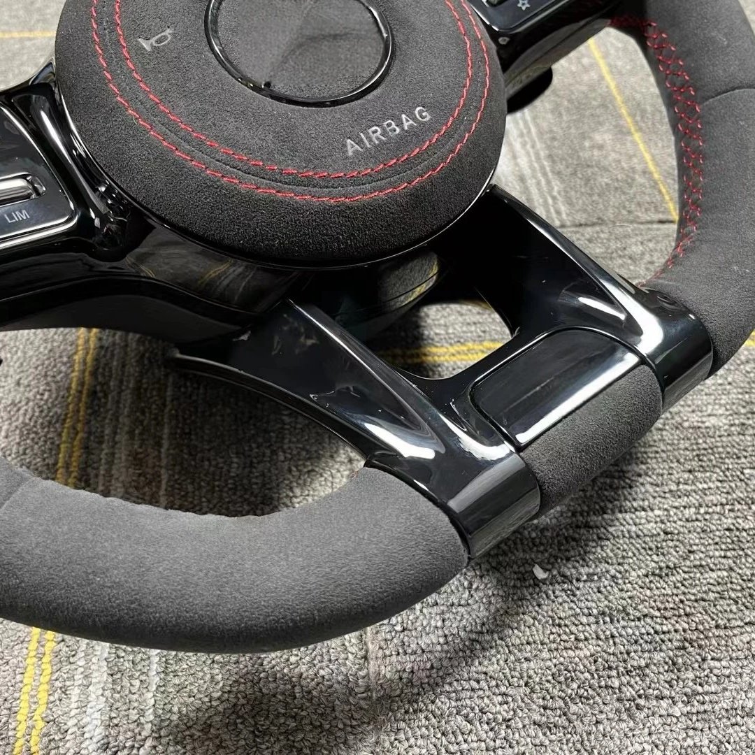 Carbon Fiber Steering Wheel Alcantara for Mercedes Benz AMG W204 W205 W211 W203 W212 W176 W213 Cla W210 W124 W177 W221
