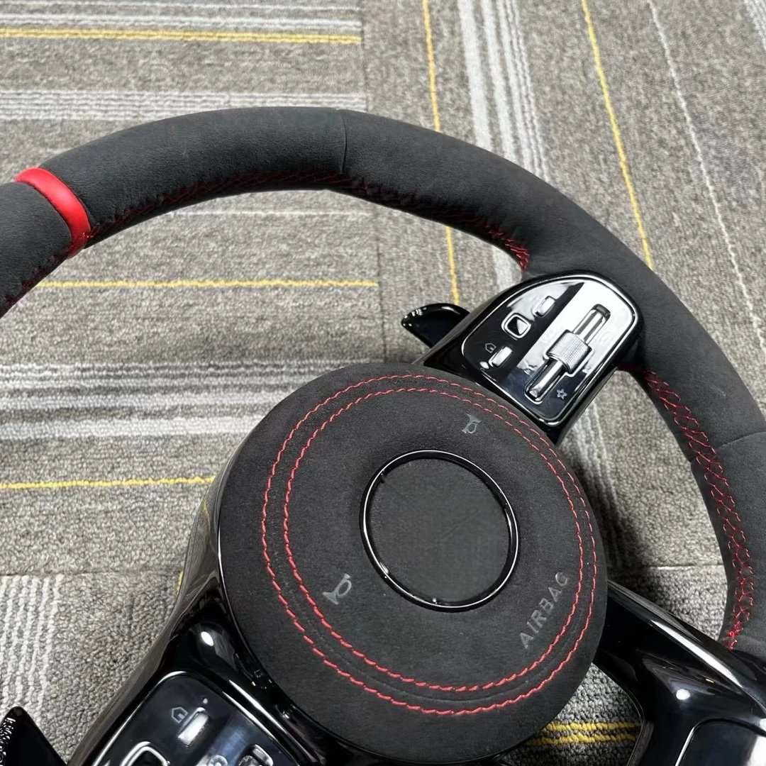 Carbon Fiber Steering Wheel Alcantara for Mercedes Benz AMG W204 W205 W211 W203 W212 W176 W213 Cla W210 W124 W177 W221