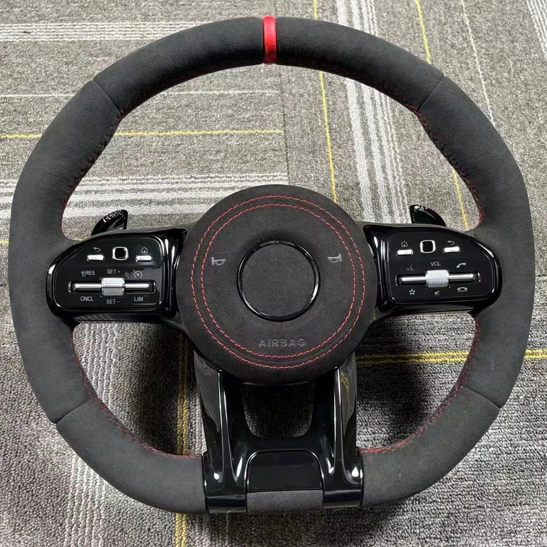 Carbon Fiber Steering Wheel Alcantara for Mercedes Benz AMG W204 W205 W211 W203 W212 W176 W213 Cla W210 W124 W177 W221