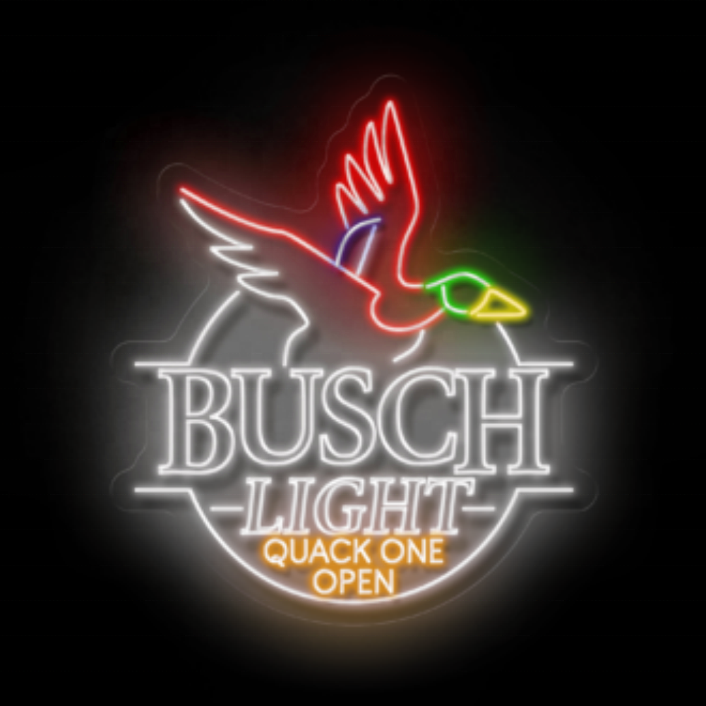 Custom Store Business logo Design Ducks Unlimited Neon Sign Shop Signage Led Light up Sign for Wall Decoration