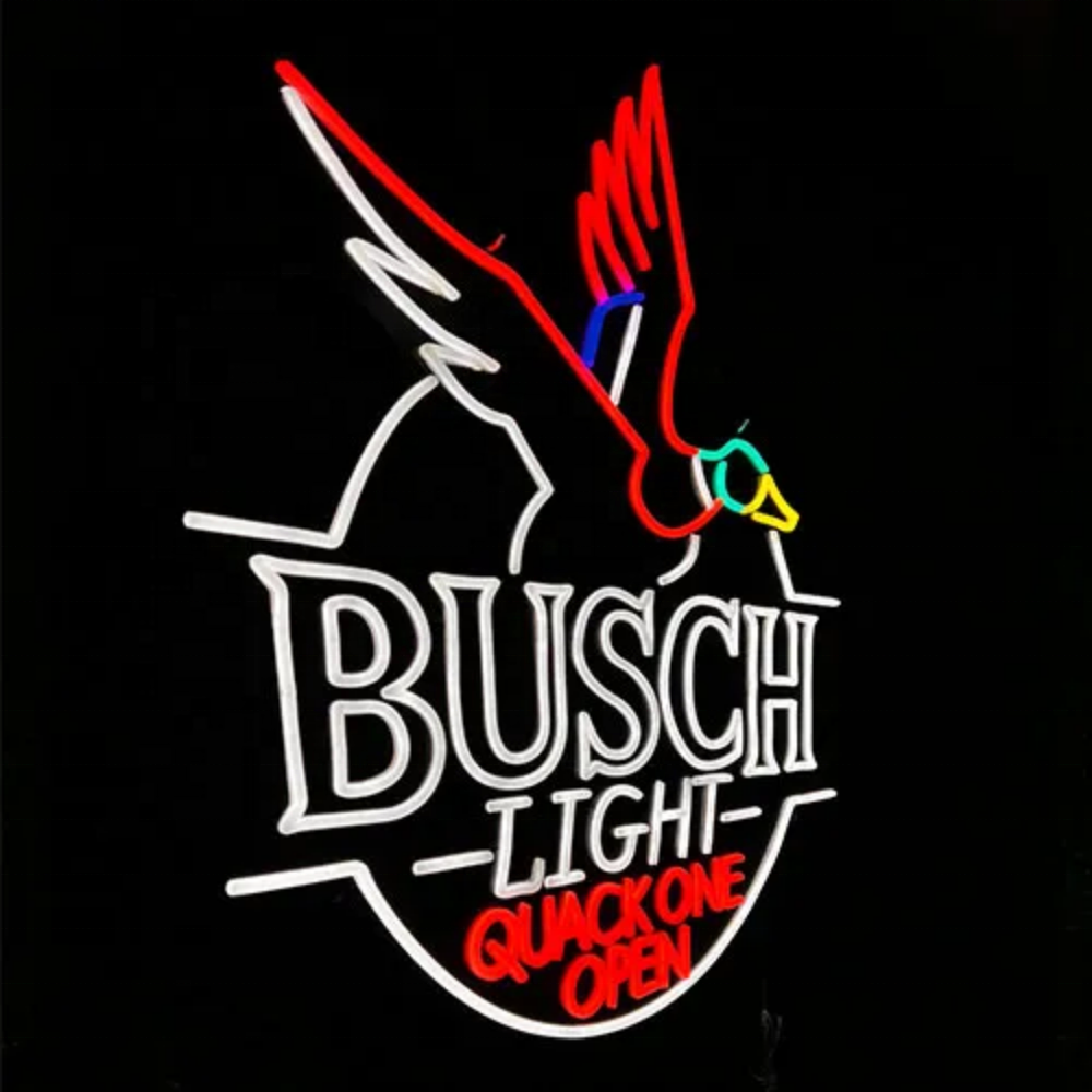Custom Store Business logo Design Ducks Unlimited Neon Sign Shop Signage Led Light up Sign for Wall Decoration