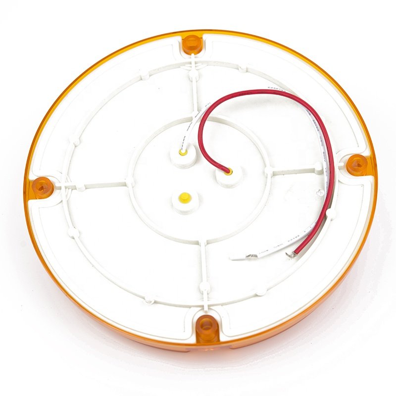 7inch 8.8W 12V/24V Round LED Work Light Amber for Truck or School Bus Fog Lights Led Lights for Bus
