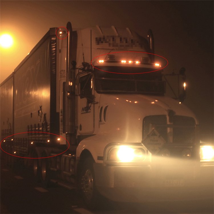 Truck Side Marker Indicator Light Turn Signal Lamp 12V 24V LED Auto Car Bus Lorry Trailer Tail Warning Lamp Brake Lights