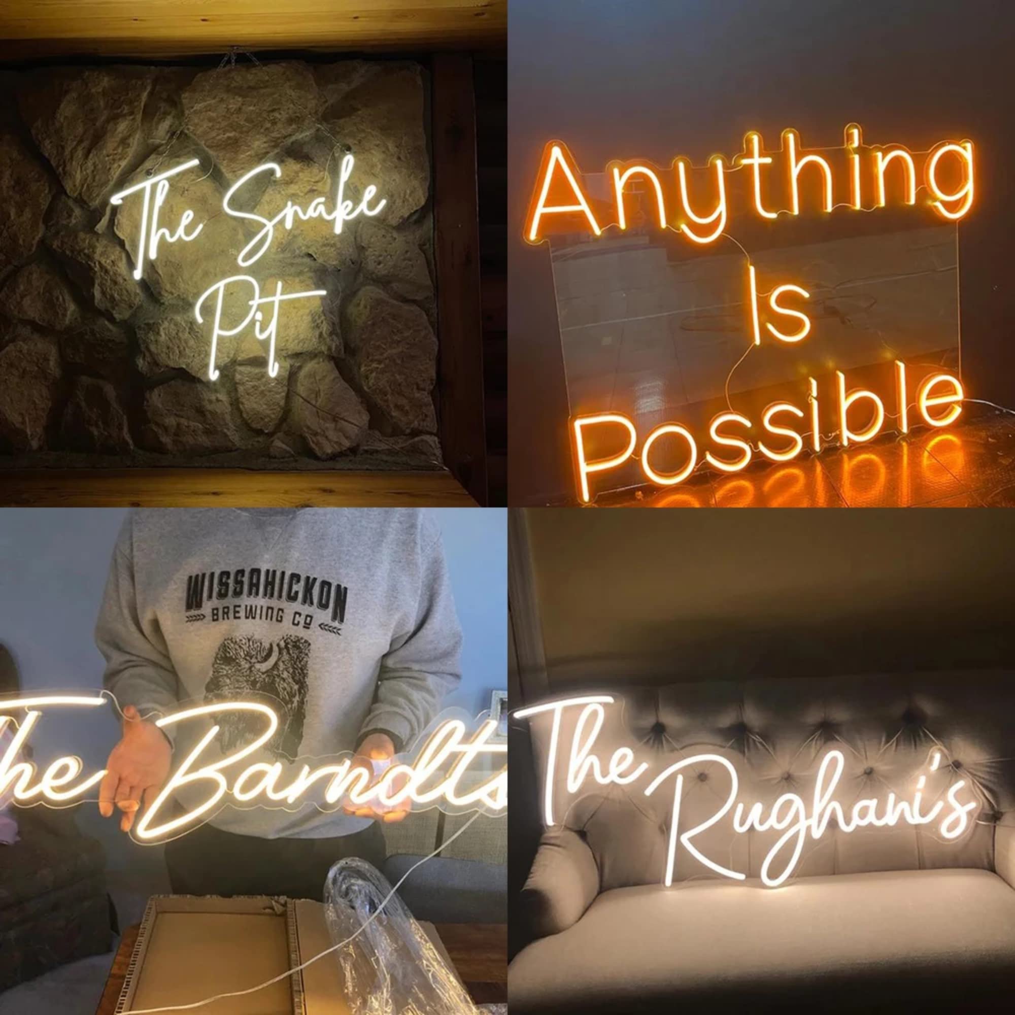 Custom Neon Sign Wall Decor Personalized LED Neon Light Advertising Board Logo Sign Customizable Logo Name Lights for Bedroom