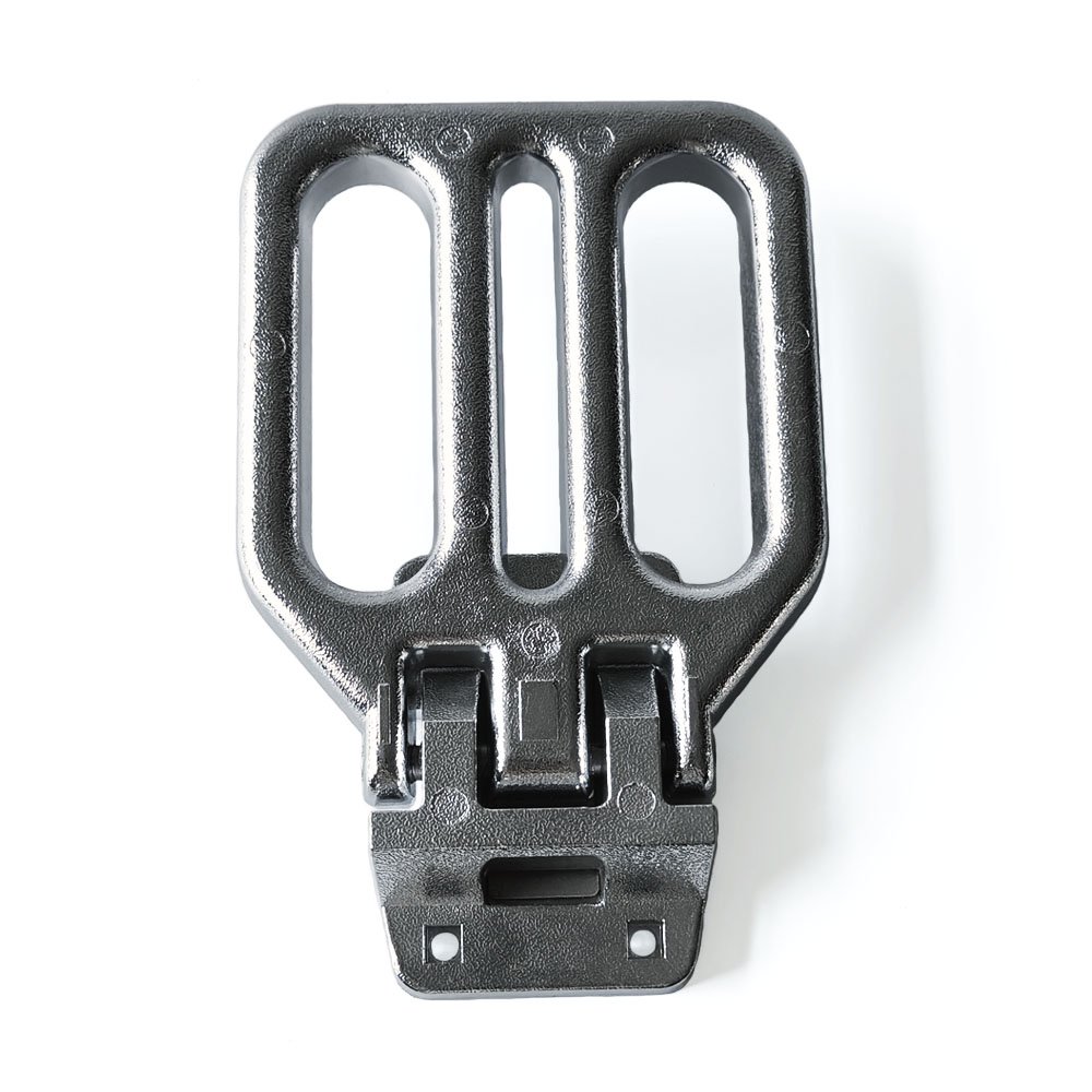 China Factory Direct Sales Silver Folding Step Heavy Duty Trailer Truck Van Flip Down Side Pedal Zinc Alloy Folding Foot Steps