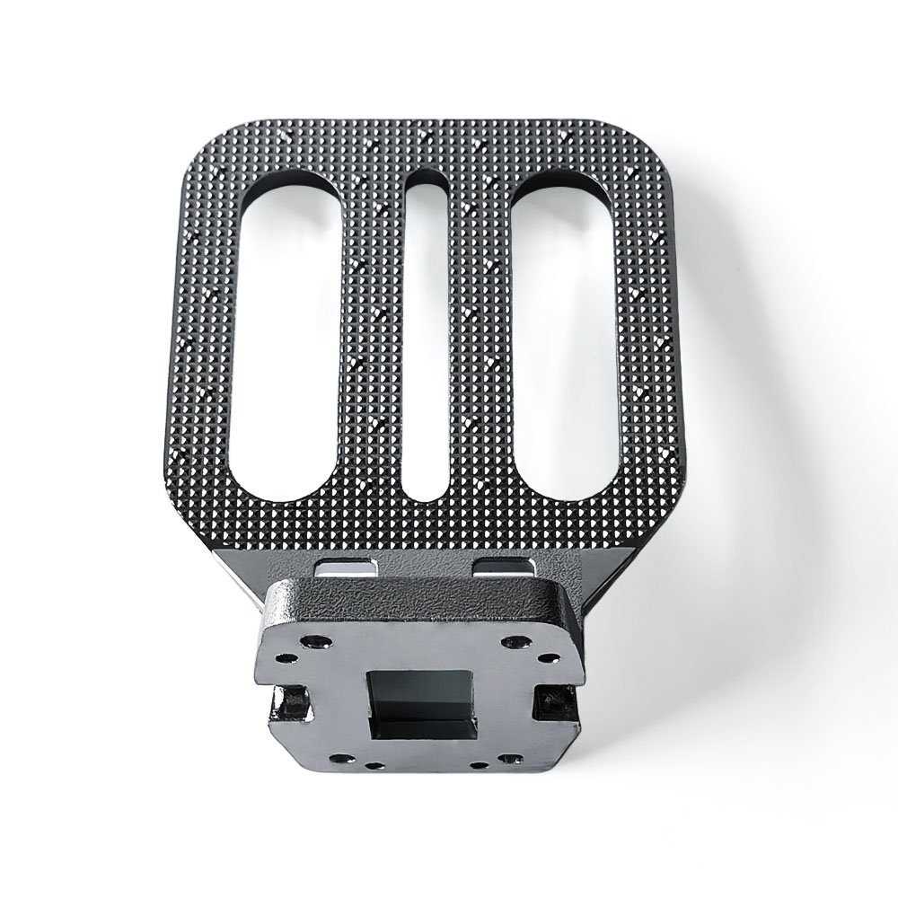 China Factory Direct Sales Silver Folding Step Heavy Duty Trailer Truck Van Flip Down Side Pedal Zinc Alloy Folding Foot Steps