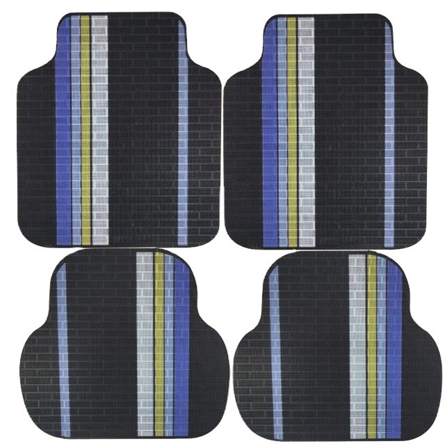 Non-Slip Front & Rear Rubber Universal Print Car Accessories Full Set of 4 Pcs Hot Press Car Mats Car Floor Mats