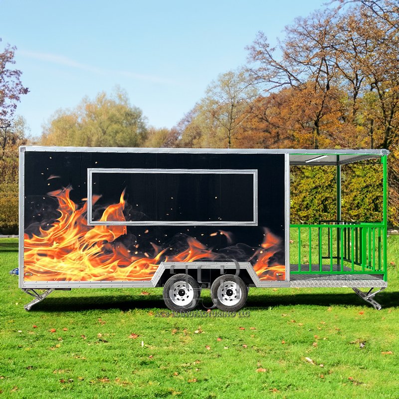 Promotion Truck Food Customized Food Truck Hot Dog Cart for Sale Hotdog Mobile Fast Trailer Usa Bus Stand With Great Price