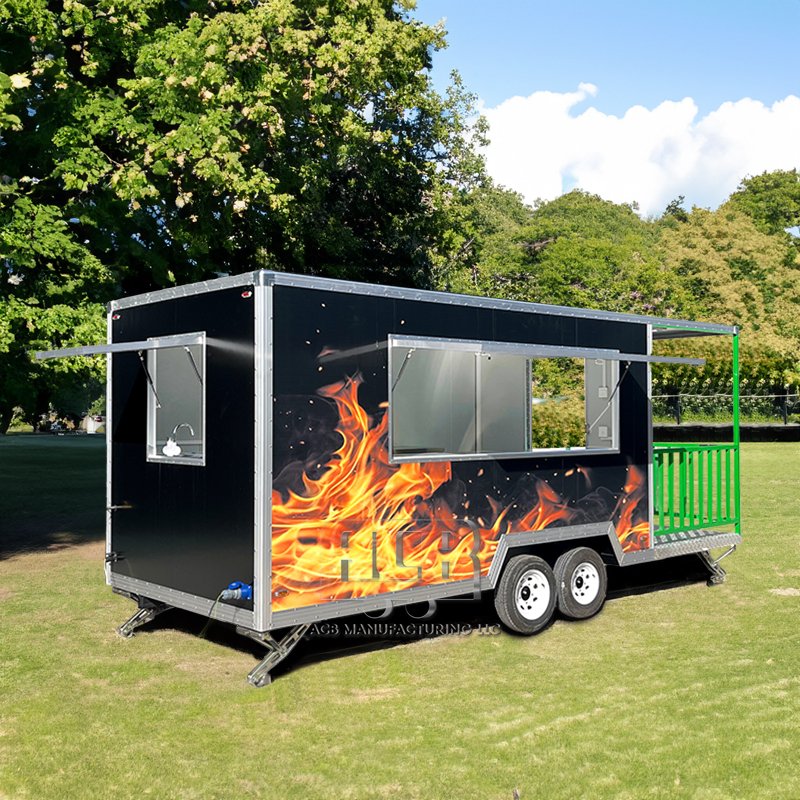 Promotion Truck Food Customized Food Truck Hot Dog Cart for Sale Hotdog Mobile Fast Trailer Usa Bus Stand With Great Price