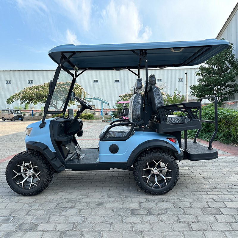 New Model Style J Factory 4 Seat Sightseeing Bus Club Cart Electric Off Road 2 + 2 Golf Buggy Hunting Cart