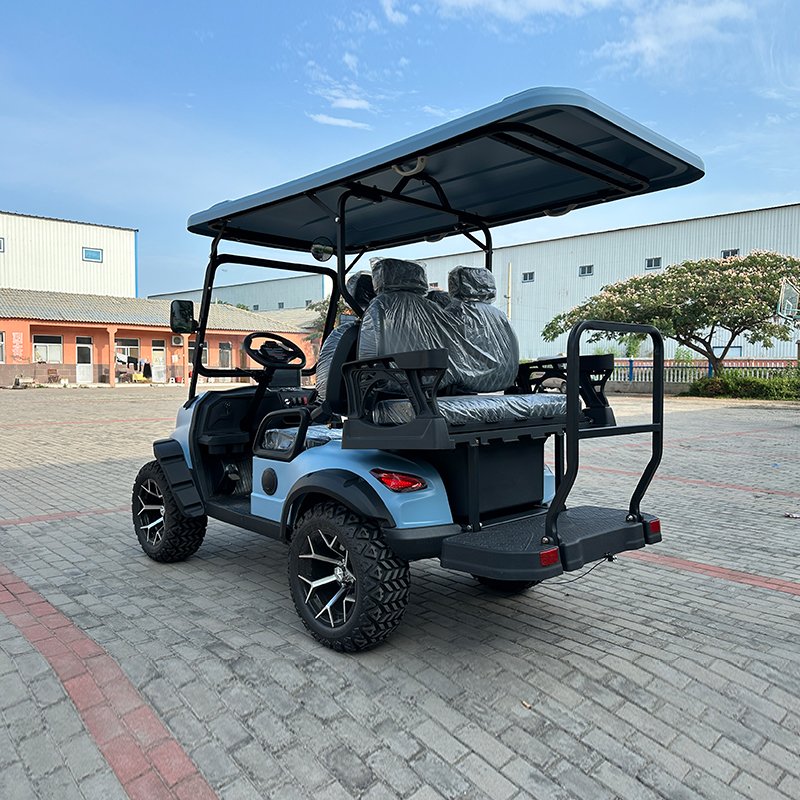 New Model Style J Factory 4 Seat Sightseeing Bus Club Cart Electric Off Road 2 + 2 Golf Buggy Hunting Cart