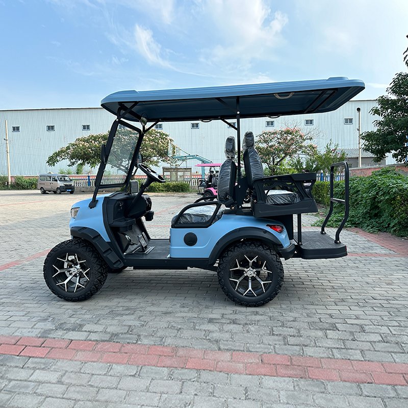 New Model Style J Factory 4 Seat Sightseeing Bus Club Cart Electric Off Road 2 + 2 Golf Buggy Hunting Cart