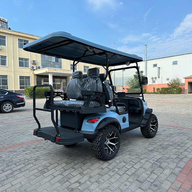 New Model Style J Factory 4 Seat Sightseeing Bus Club Cart Electric Off Road 2 + 2 Golf Buggy Hunting Cart