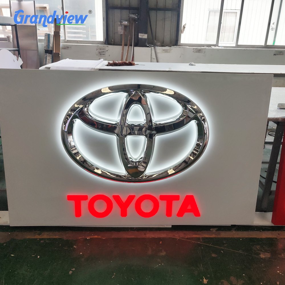 Backlit Car logo Sign Outdoor 3d Led Letter Sign
