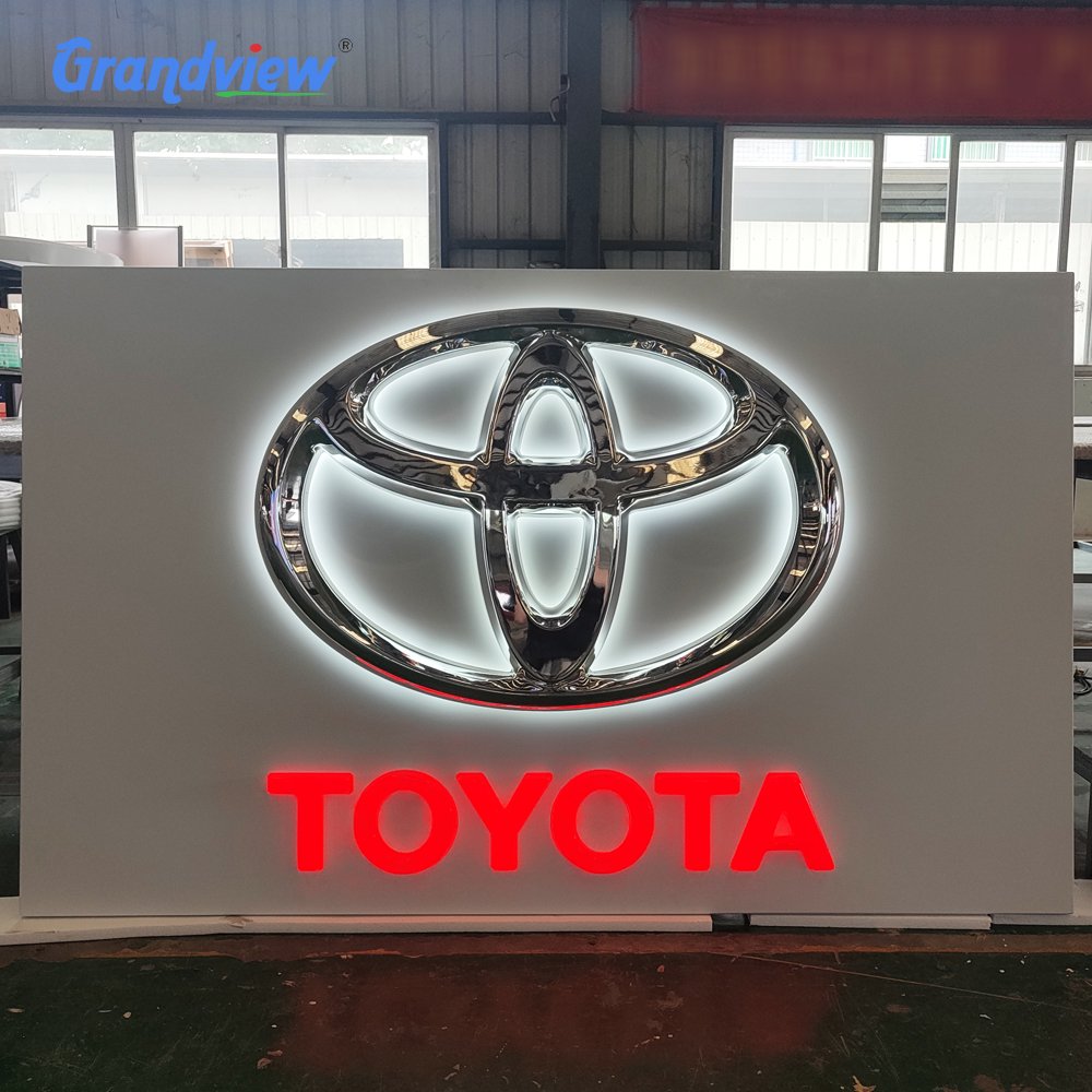 Backlit Car logo Sign Outdoor 3d Led Letter Sign