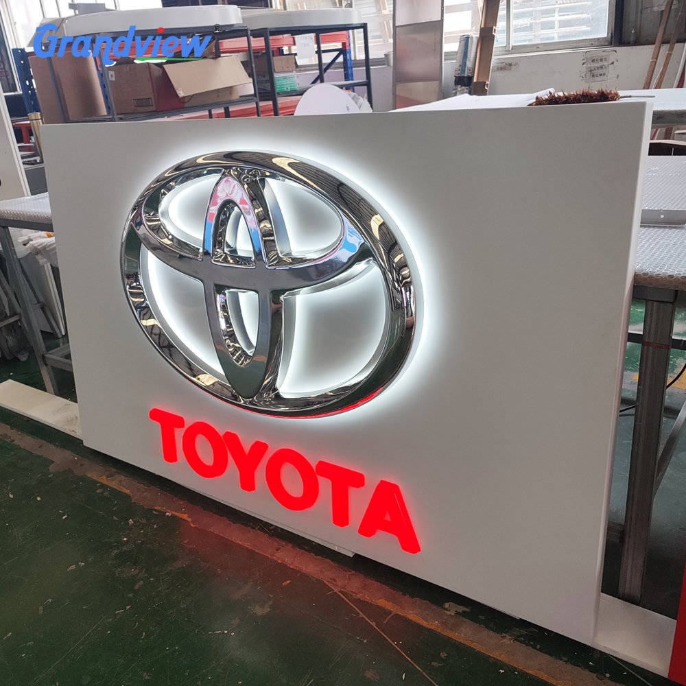 Backlit Car logo Sign Outdoor 3d Led Letter Sign