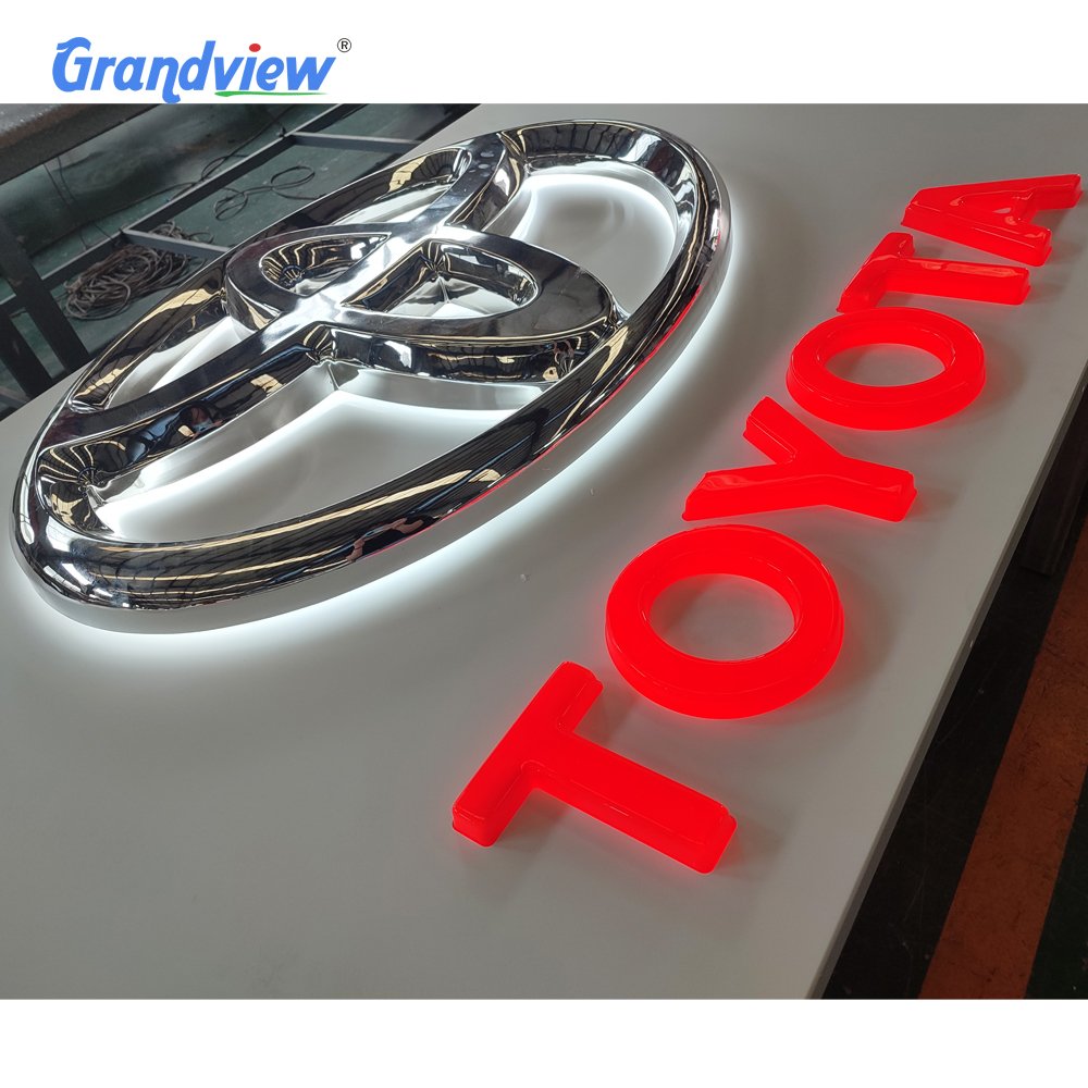 Backlit Car logo Sign Outdoor 3d Led Letter Sign