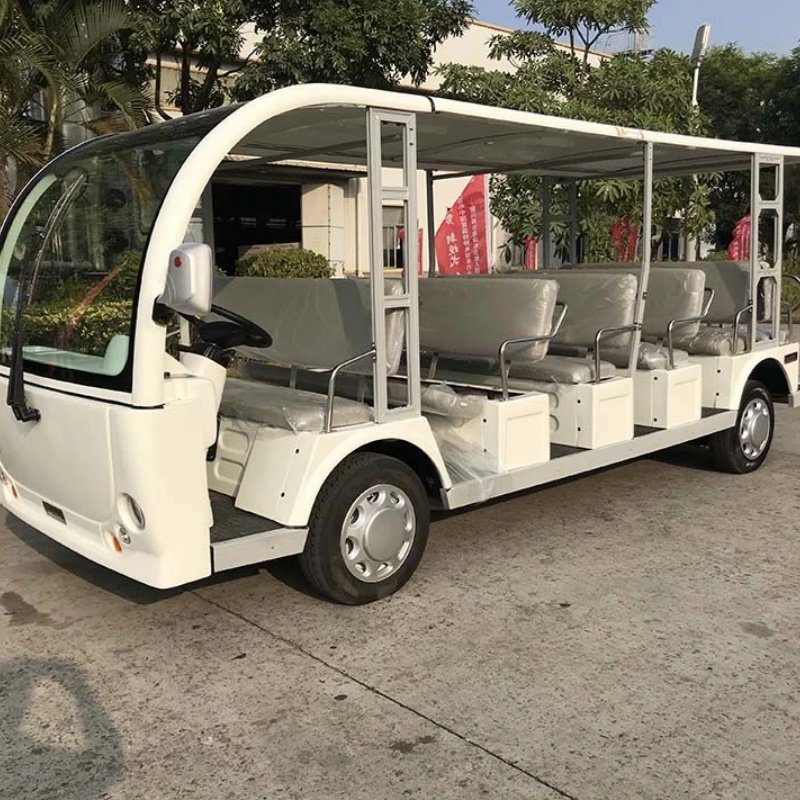 Chinese New Mini Vehicle Tourist Shuttle Bus 23 Seat Sightseeing Car Electric