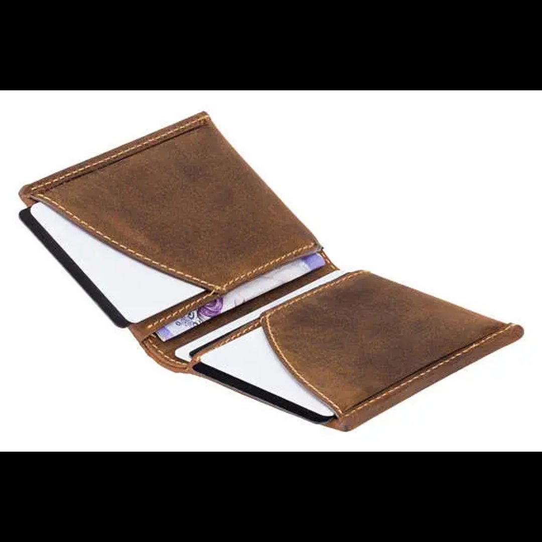 Premium High Quality Genuine Leather Slim Wallet Zipper-Free Business & Credit Card Holder for Men & Women Wholesale