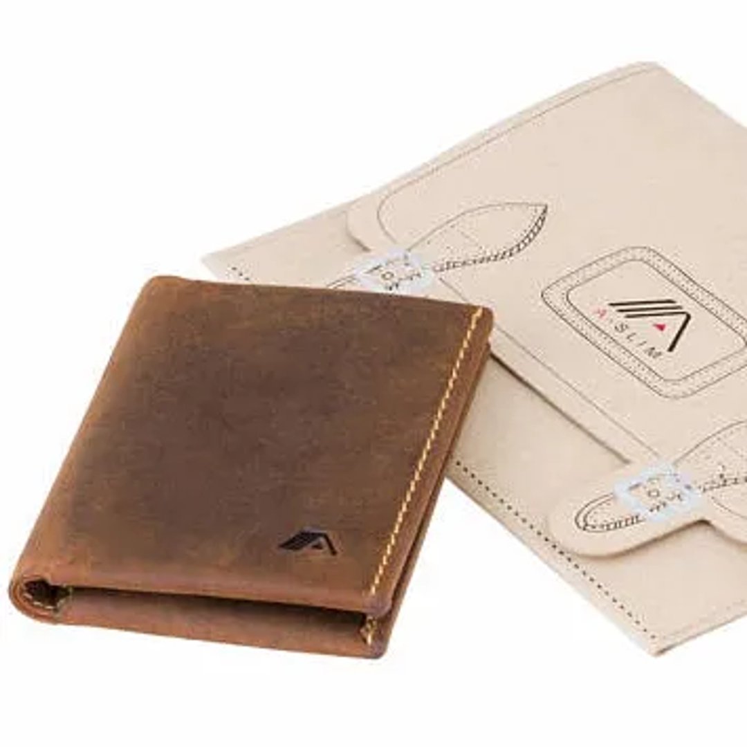 Premium High Quality Genuine Leather Slim Wallet Zipper-Free Business & Credit Card Holder for Men & Women Wholesale