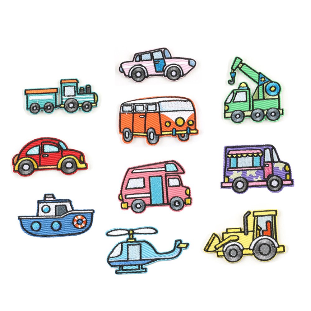 High Quality New Traffic Vehicle Self-adhesive Patch Sticker Clothing Accessories Custom Embroidery