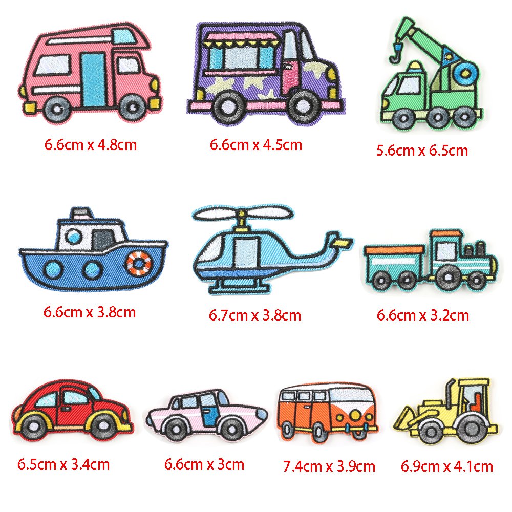 High Quality New Traffic Vehicle Self-adhesive Patch Sticker Clothing Accessories Custom Embroidery