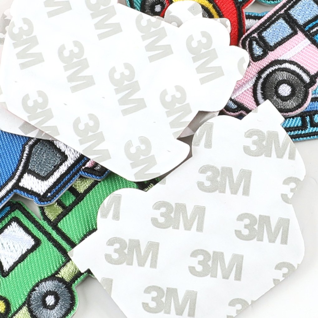 High Quality New Traffic Vehicle Self-adhesive Patch Sticker Clothing Accessories Custom Embroidery