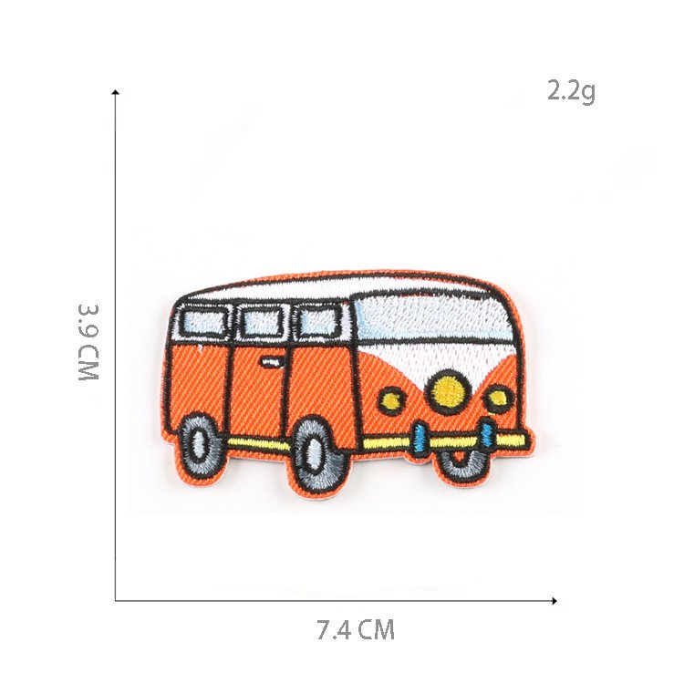 High Quality New Traffic Vehicle Self-adhesive Patch Sticker Clothing Accessories Custom Embroidery