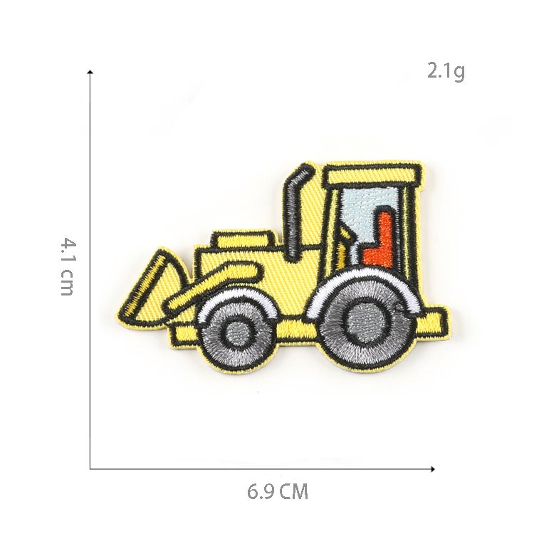 High Quality New Traffic Vehicle Self-adhesive Patch Sticker Clothing Accessories Custom Embroidery