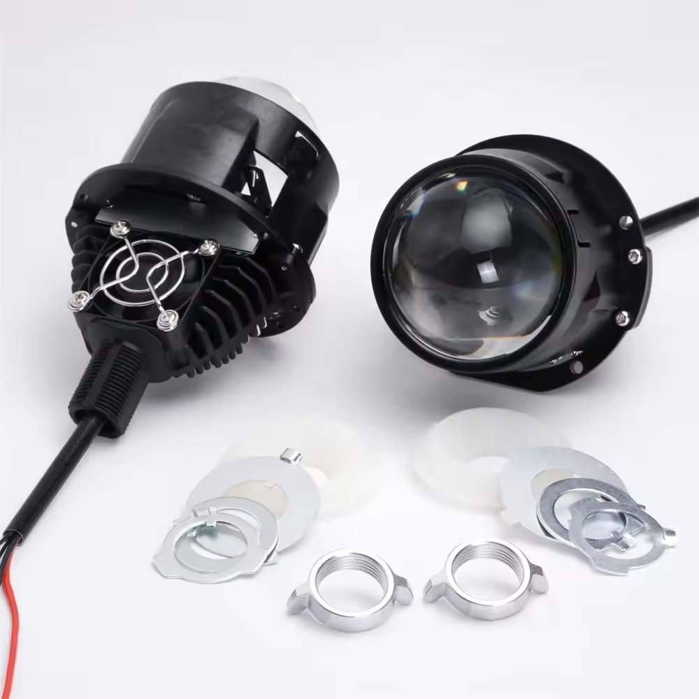 Gpne 2.5 Inch Bi Led Projector Lens Headlight 12v 55w 6600lm P5 Car Led Light System