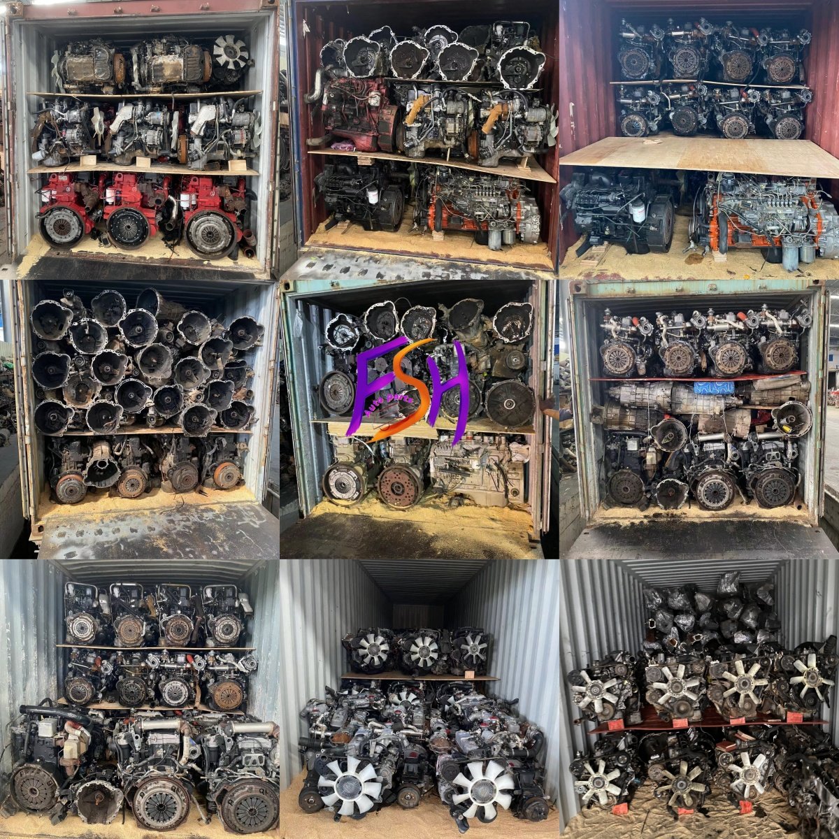 Original Used Engine diesel 4HK1 for Isuzu Truck Bus 700P Application