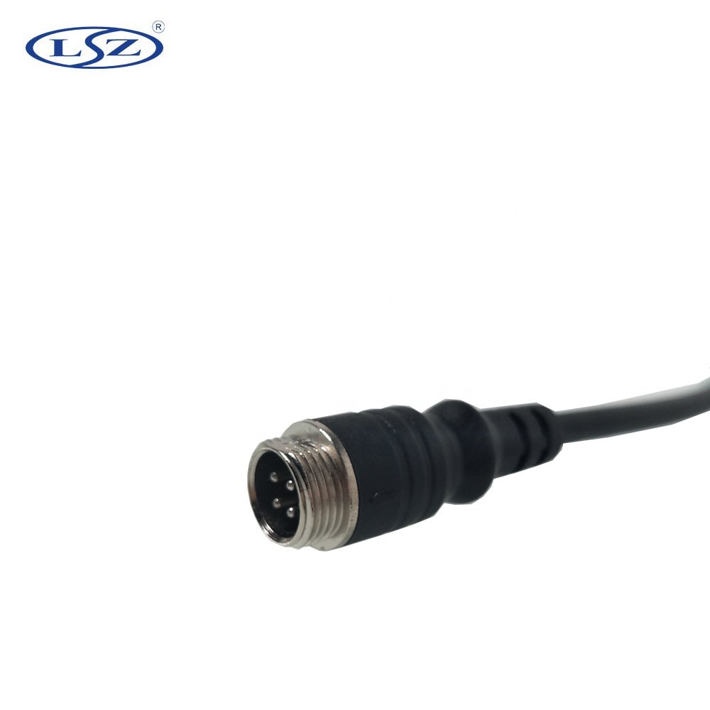 LSZ Truck Bus Trailer Van Train RV Car Mobile DVR Vehicle Backup Camera Accessories 4 Pin Male Aviation Connector Adapter Cable