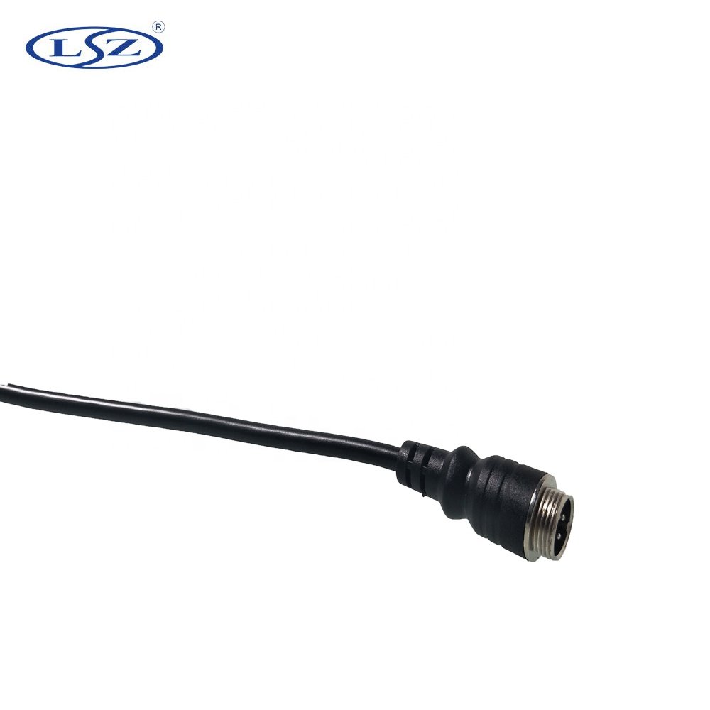 LSZ Truck Bus Trailer Van Train RV Car Mobile DVR Vehicle Backup Camera Accessories 4 Pin Male Aviation Connector Adapter Cable