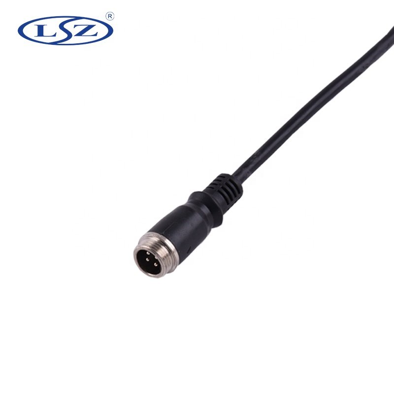 LSZ Truck Bus Trailer Van Train RV Car Mobile DVR Vehicle Backup Camera Accessories 4 Pin Male Aviation Connector Adapter Cable
