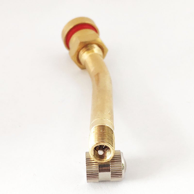 V3.20.7 TRUCK and BUS TIRE VALVE BRASS CLAMP-IN METAL GOLDEN COLOR TUBELESS TYRE VALVES