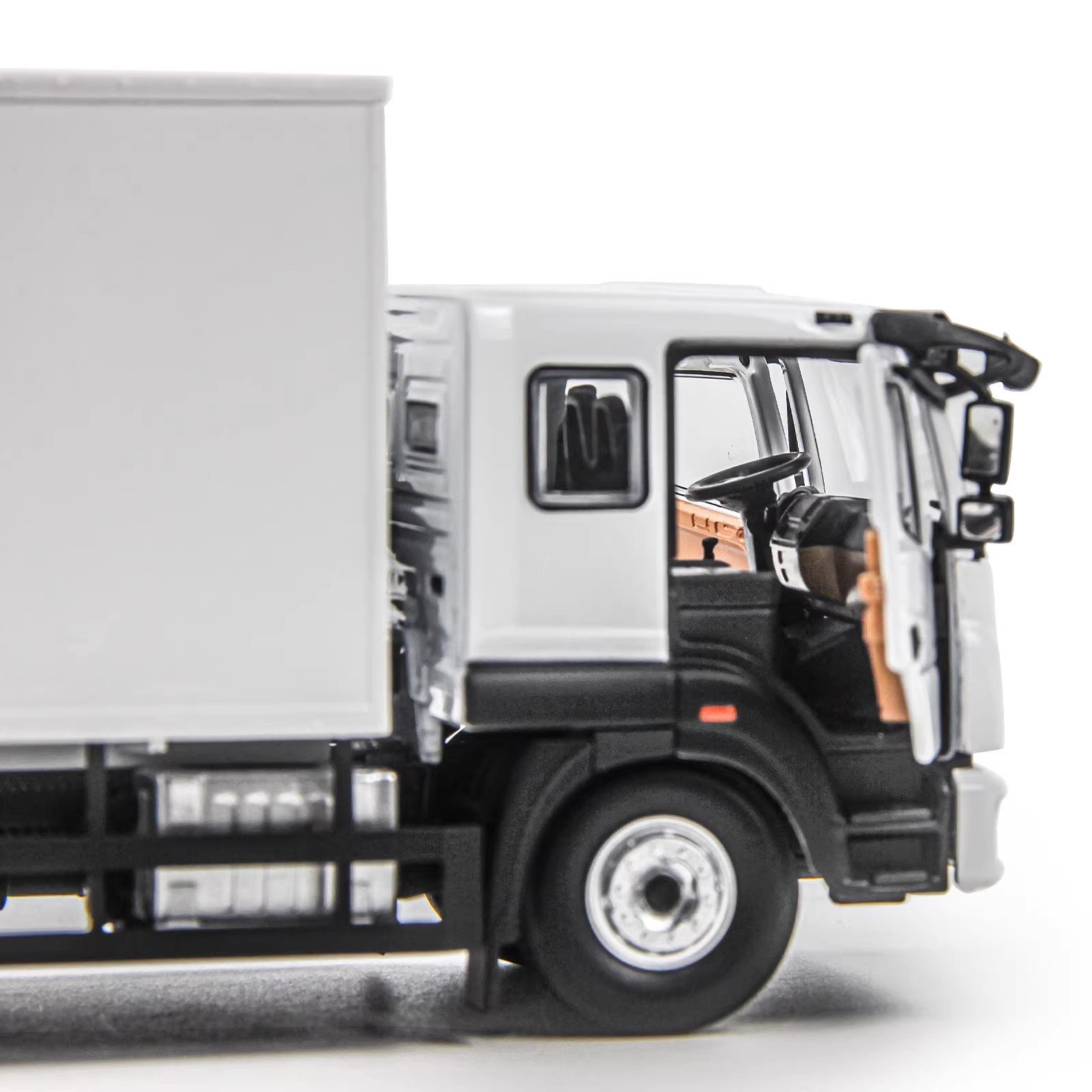 Paudi 1:48 Mitsubishi FUSO FJ Box Type Container Model Truck Cainiao Shentong Alloy Car Cold Chain Model Diecast