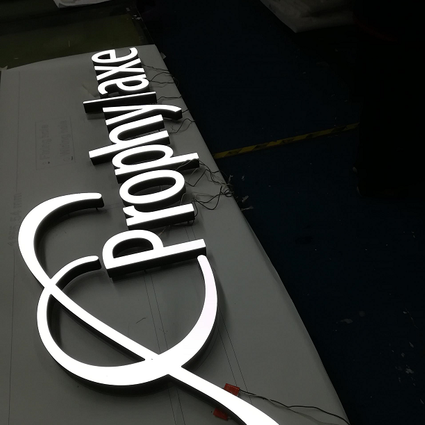 Custom 3d Acrylic LED Front Illuminated Sign Channel Letter Building Signs for Outdoor Store Advertising Lighting