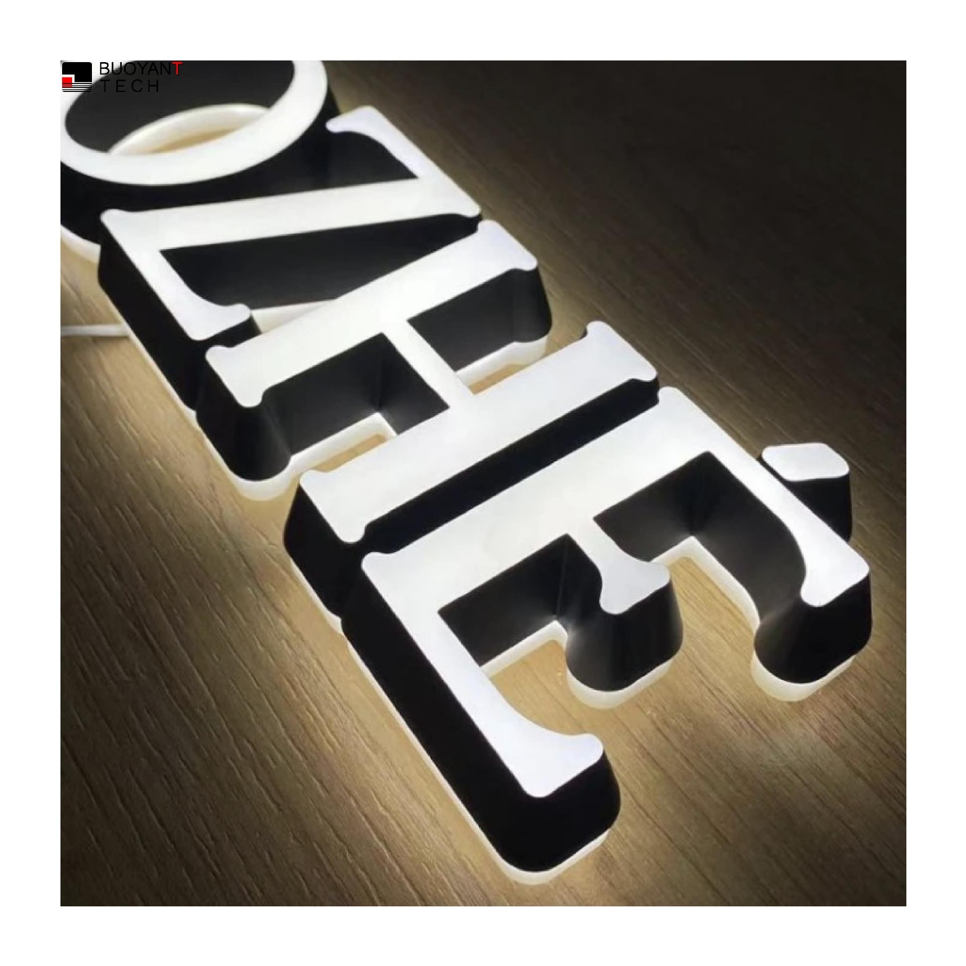 Custom Outdoor Led Shop Sign Board Led Channel Letter Frontlit Illuminated Led Letters Business Sign for Advertising