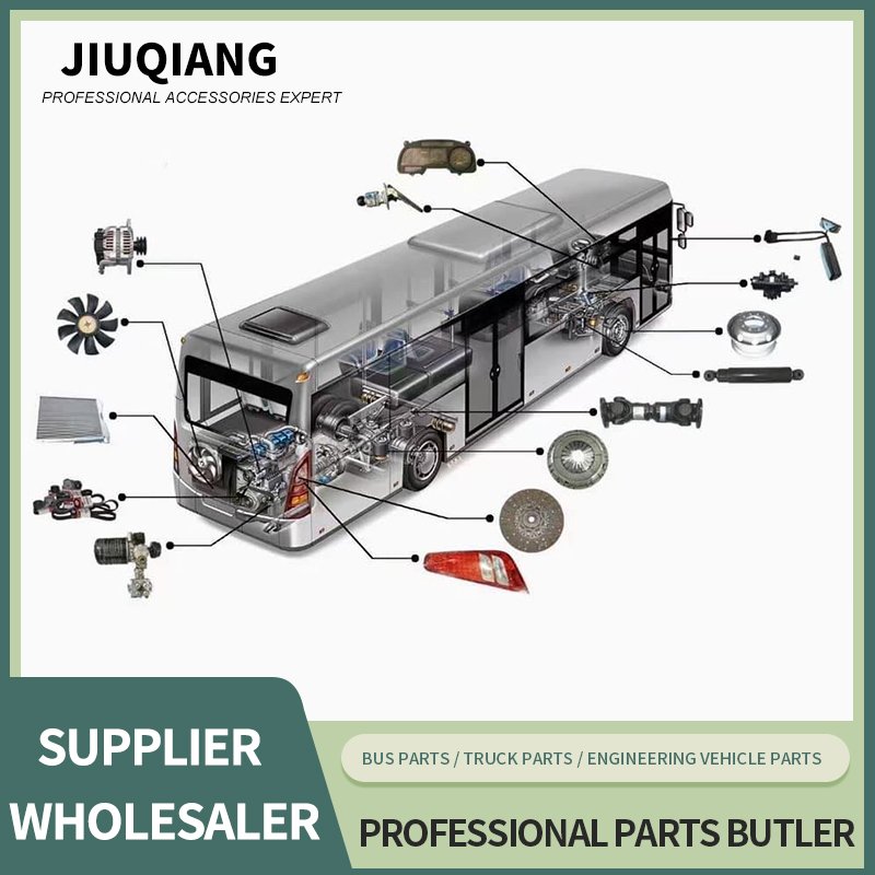 Jiuqiang Bus Lamps Accessories 6122 Headlamps Lighting Dragon Bus Lamp Coach Lights Parts Golden PC Carton Box Standard 20 Days