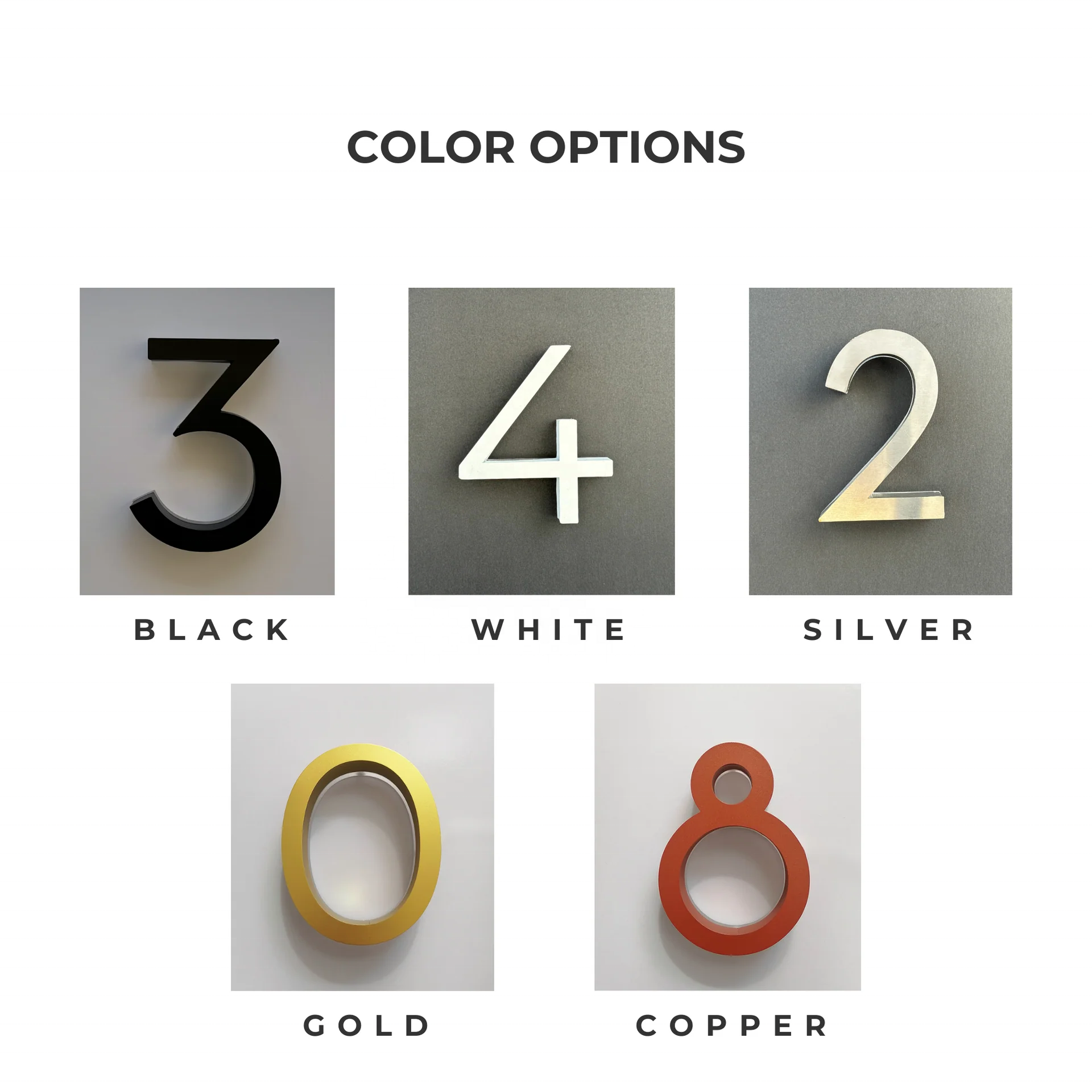 Custom LED Modern Style Solar Backlit Led House Address Numbers Electronic Signs Solar House Number Light for Decoration