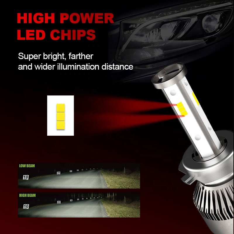 Universal Auto LED Headlight H1 H7 H8/H9/H11 9005/HB3 9006/HB4 9012/HIR2 880/881 5202/H16 by Daylead