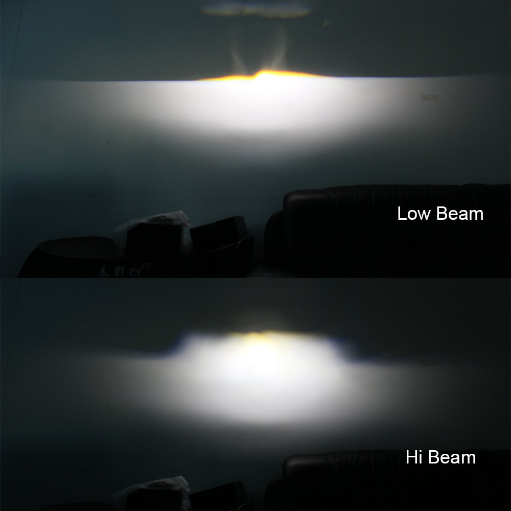 For Bus Motorcycle Bigger Truck 3.5inch Work Light 90MM Headlight High Low Beam W/Position Lighting