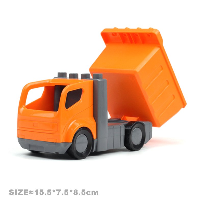 Big Building Blocks Vehicle Transport Accessories Engineering Roadster Bus Compatible Duplos Tractor Car Model Children Toy Gift